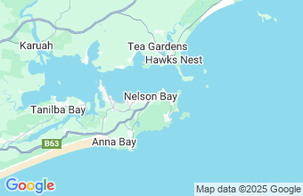Map of Nelson Bay