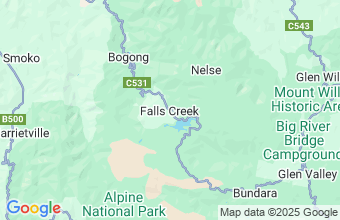 Map of Falls Creek