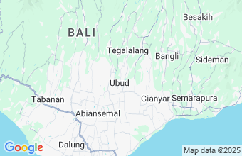 Map of Ubud Bali