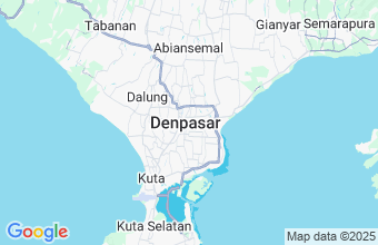 Map of Denpasar Bali