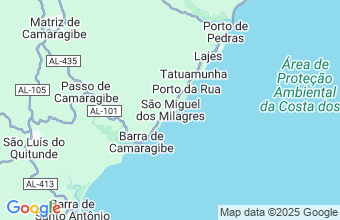 Map of Sao Miguel dos Milagres