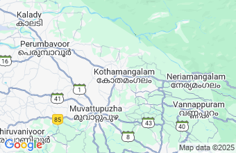 Map of Kothamangalam