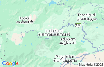 Map of Kodaikanal