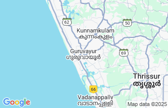 Map of Guruvayur