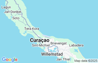 Map of Curacao