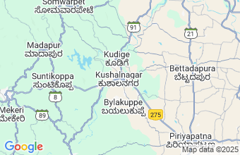 Map of Kushalnagar