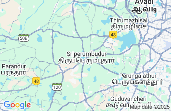 Map of Sriperumbudur