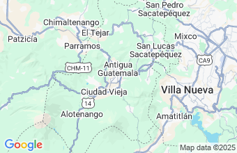 Map of Antigua Guatemala