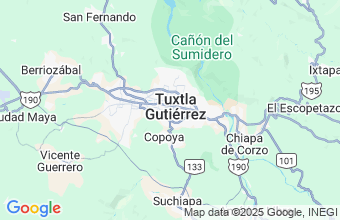 Map of Tuxtla Gutierrez Chiapas