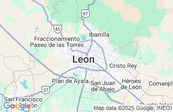 Map of Leon Guanajuato