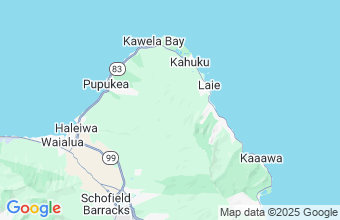 Map of Hawaii-Oahu-Northshore