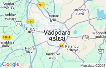Map of Vadodara