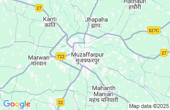 Map of Muzaffarpur