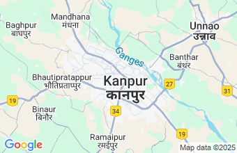 Map of Kanpur