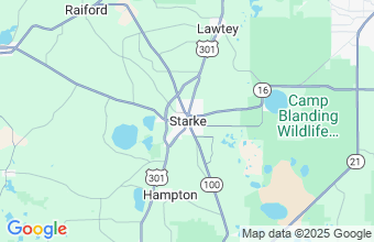 Map of Starke