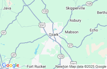 Map of Ozark