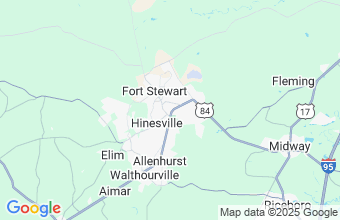 Map of Hinesville