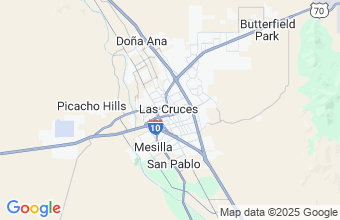 Map of Las Cruces