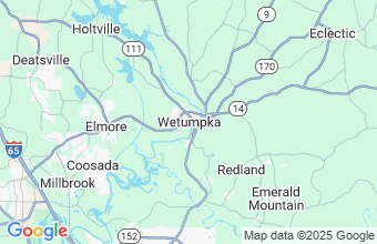Map of Wetumpka