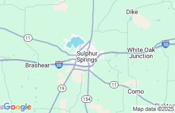 Map of Sulphur Springs