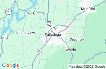 Map of Talladega