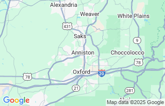 Map of Anniston