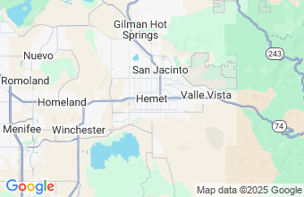 Map of Hemet