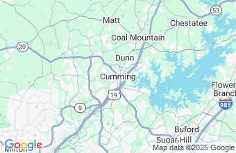 Map of Cumming