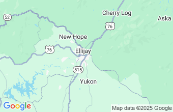 Map of East Ellijay