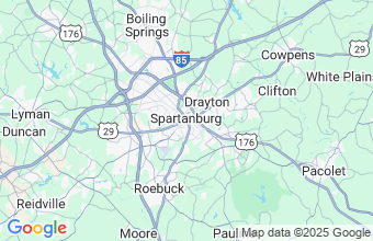 Map of Spartanburg