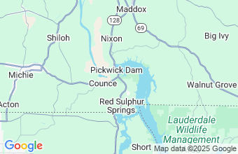 Map of Pickwick Dam