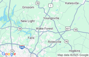 Map of Wake Forest
