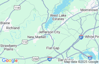Map of Jefferson City