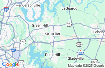 Map of Mt Juliet