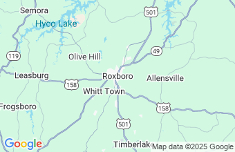 Map of Roxboro