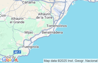 Map of Benalmadena Costa