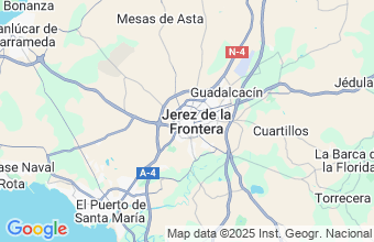 Map of Jerez De La Frontera