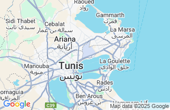 Map of Tunis