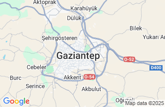 Map of Gaziantep