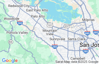 Map of Mountain View