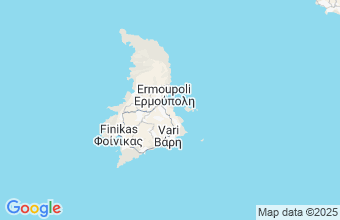 Map of Syros Cyclades