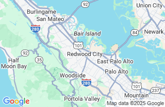 Map of Redwood City
