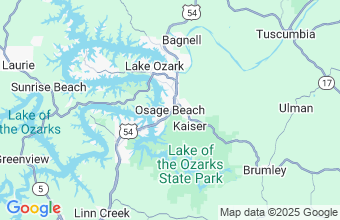 Map of Osage Beach