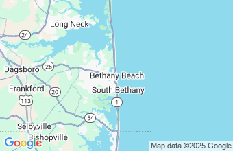 Map of Bethany Beach