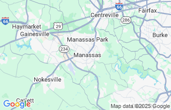 Map of Manassas