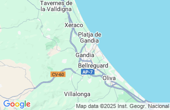 Map of Gandia