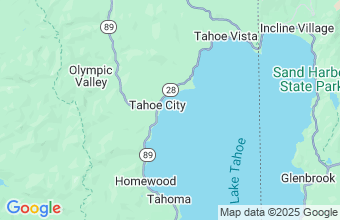 Map of Lake Tahoe