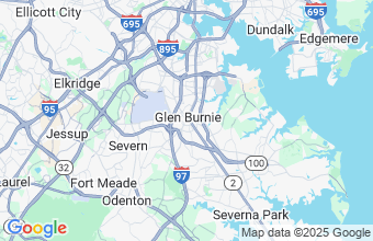 Map of Glen Burnie