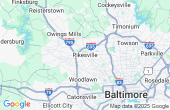Map of Pikesville