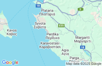 Map of Perdika Thesprotia